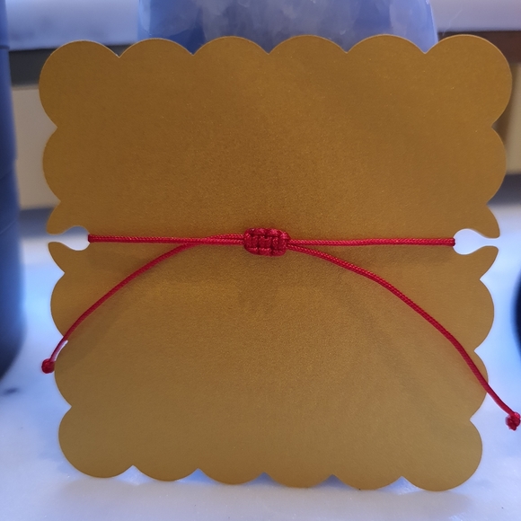 Sterling Silver Whale Charm Chinese Red String Bracelet轉運紅繩手鍊 - Picture 4 of 4